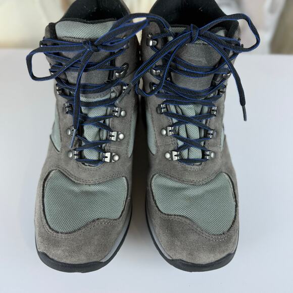 LL Bean Boots Womens 8M Primaloft Hiking Blue Gray hiking walking comfort S04113 - Picture 6 of 11